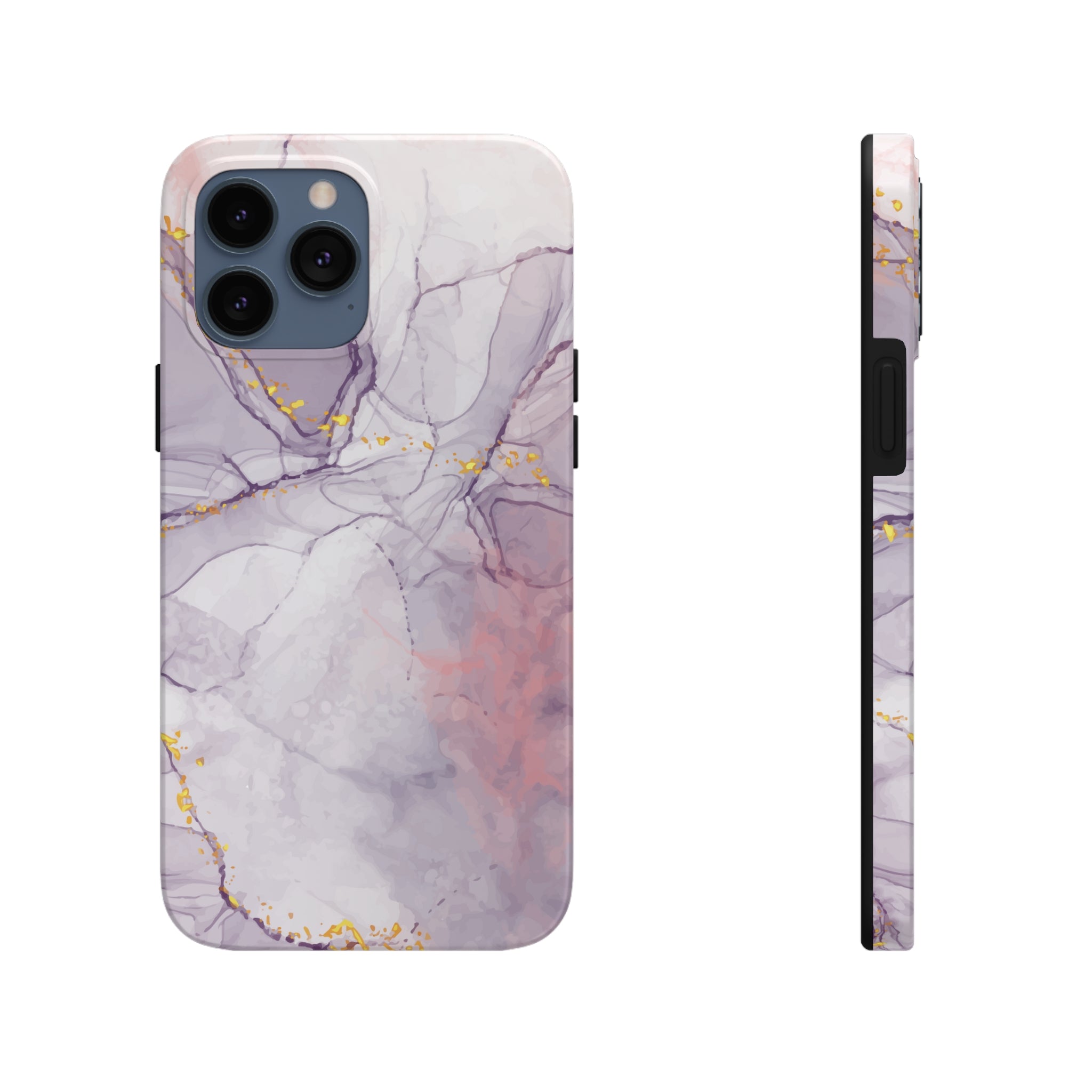 White Liquid Marble - iPhone Tough Cases iPhone 13 Pro Max - phone cases