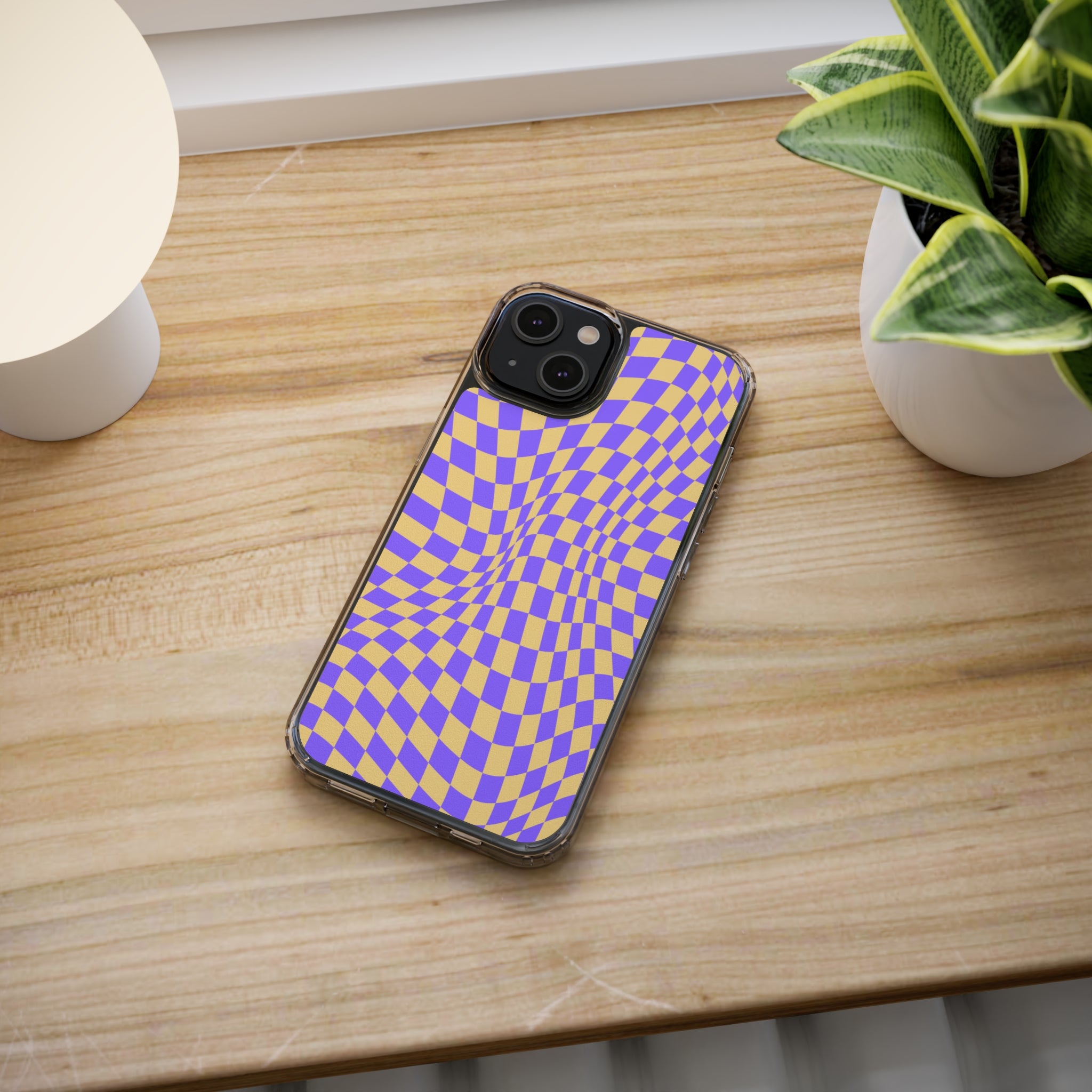 checkerboard - iPhone Clear Cases - phone cases