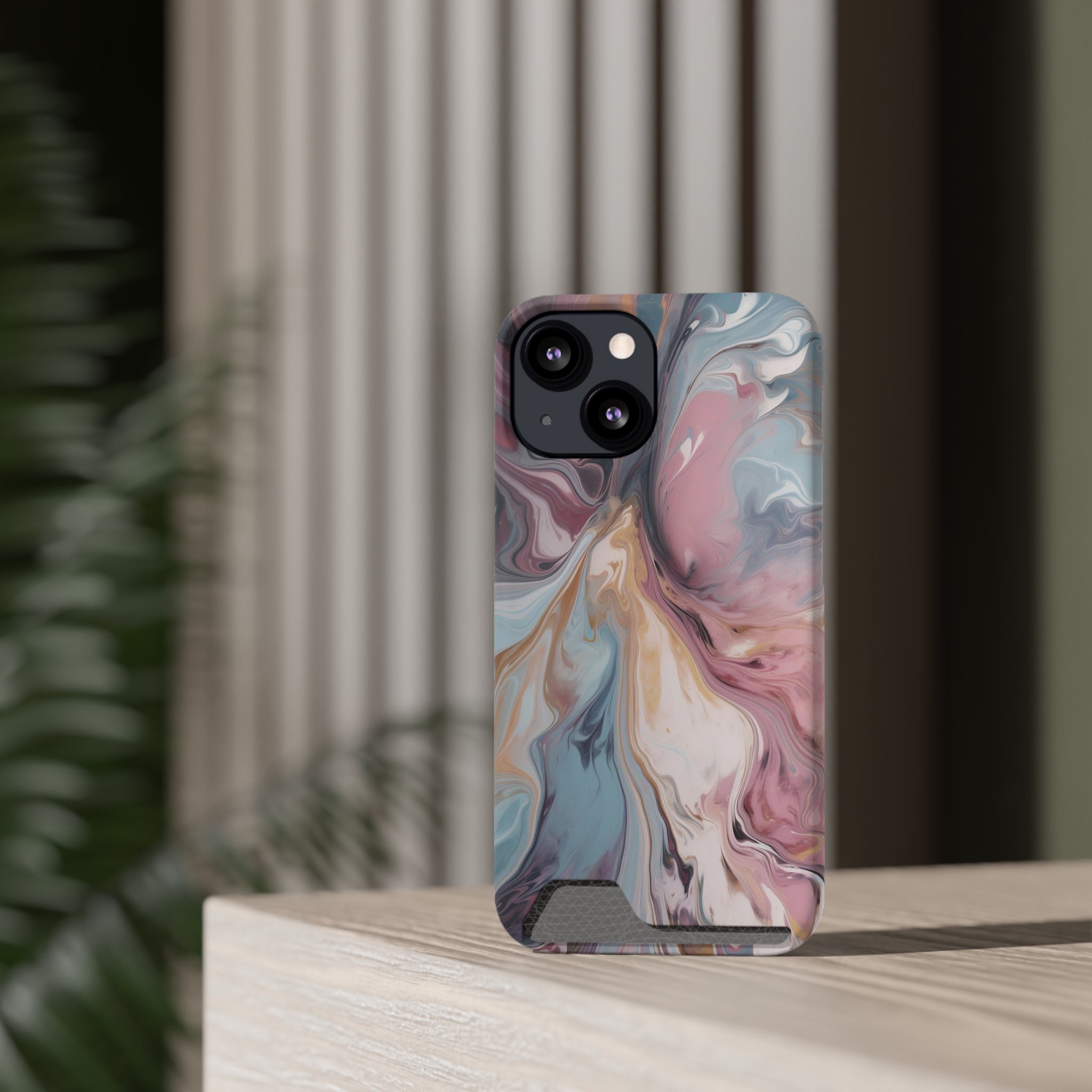 Liquid colored marble - Card Holder Cases - phone cases