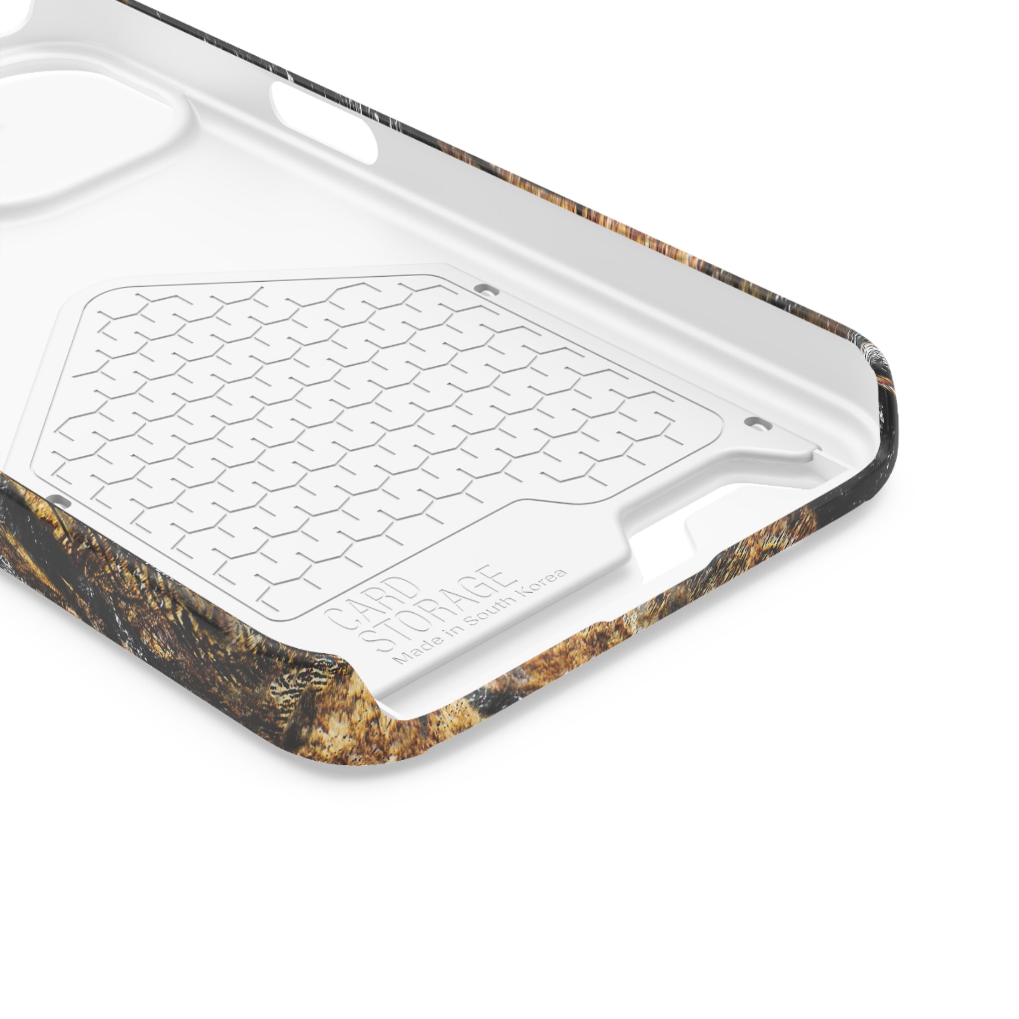 Golden Liquid Marble - Card Holder Cases - phone cases