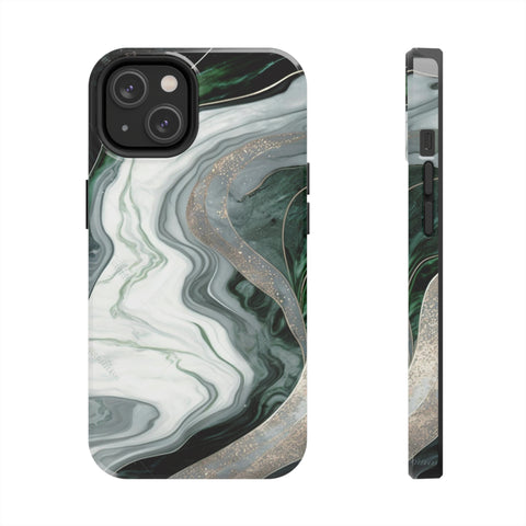 Green Marble - iPhone Tough Cases iPhone 14 - phone cases