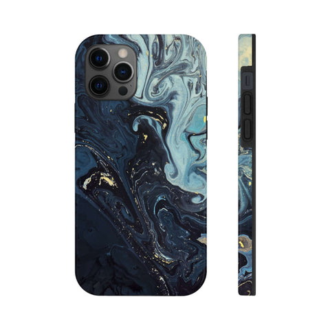 Blue liquid - iPhone Tough Cases - phone cases