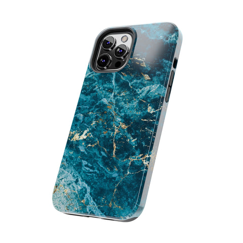 Liquid Blue marble - iPhone Tough Cases - phone cases