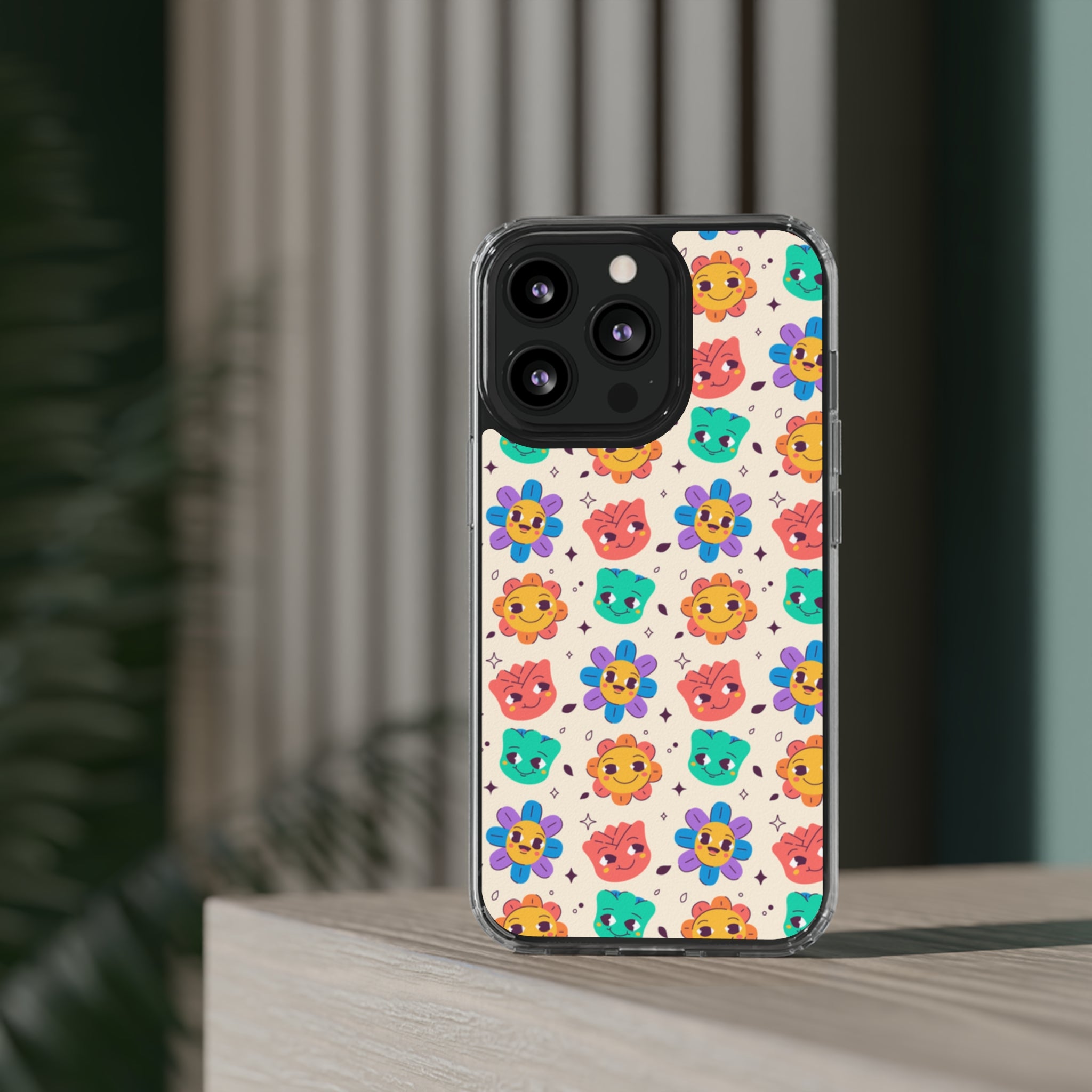 Face Floral - iPhone Clear Cases - phone cases