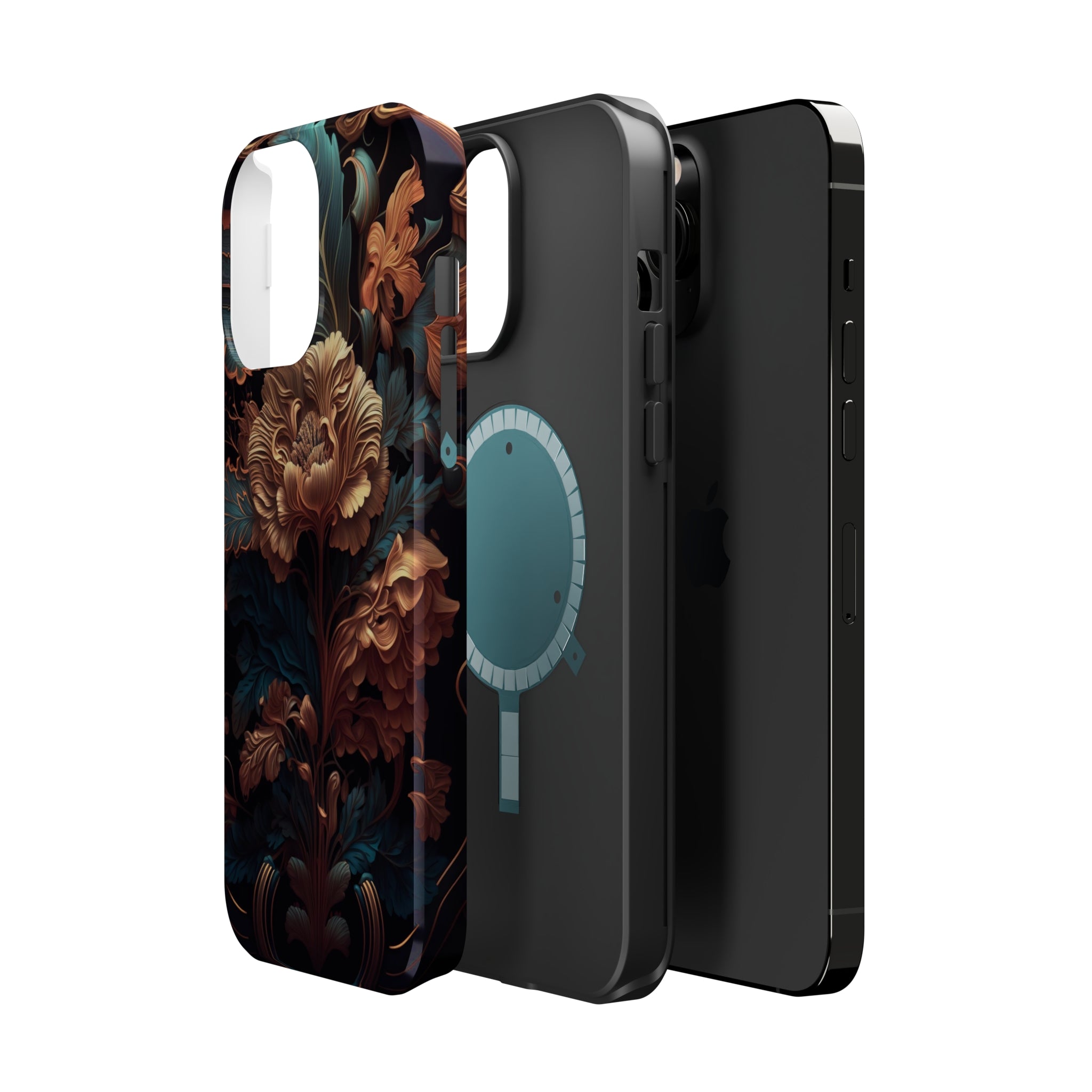 Dark floral - MagSafe Cases - phone cases