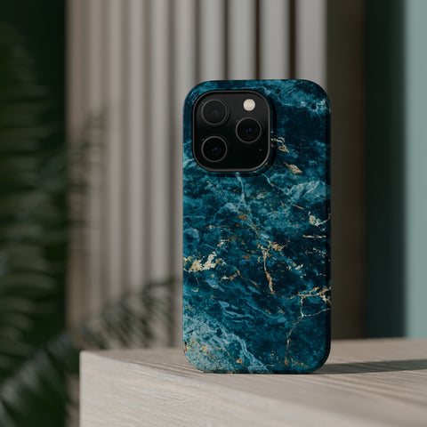 Liquid Blue marble - MagSafe Cases - phone cases