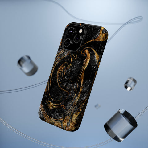 Golden Liquid Marble - MagSafe Cases - phone cases