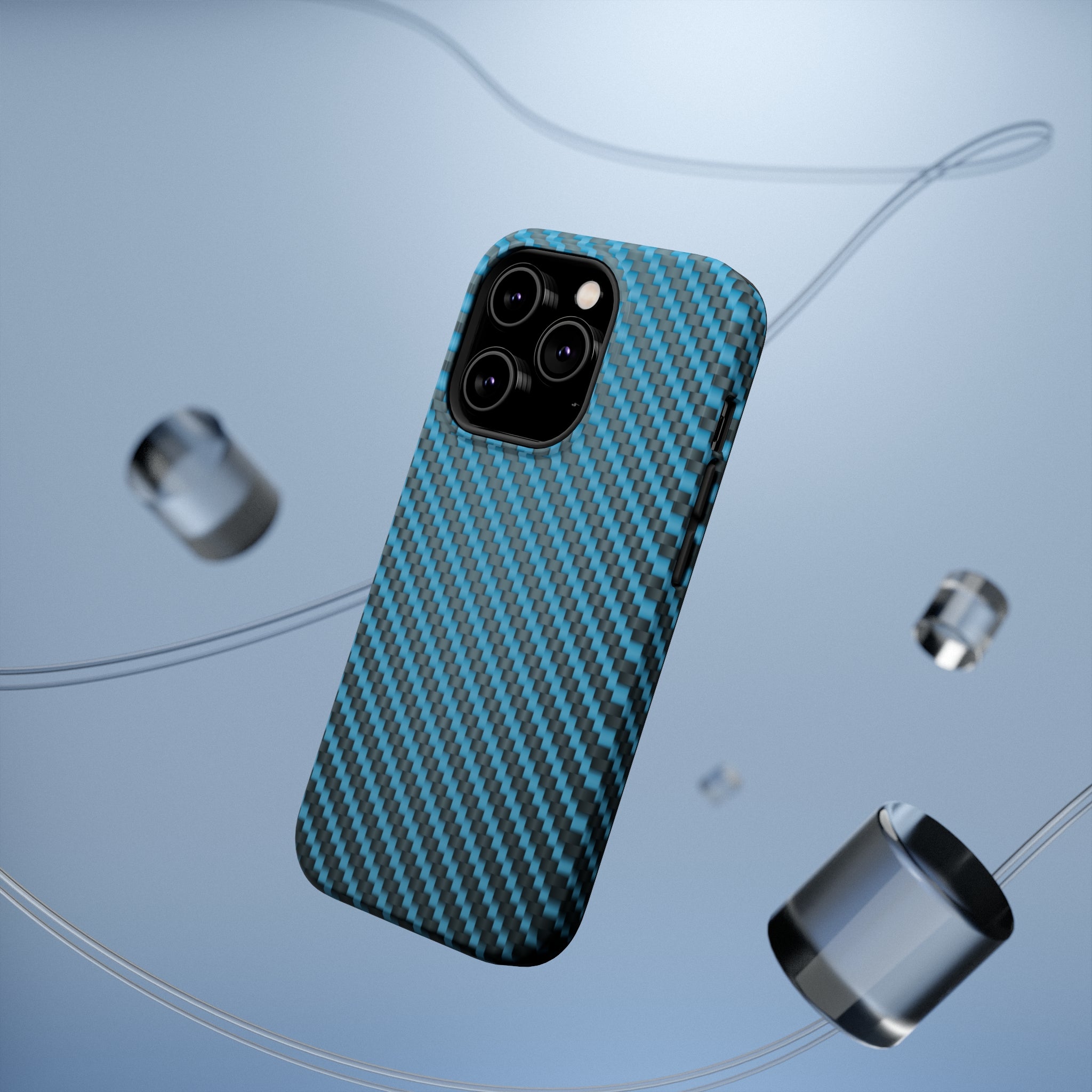 Blue carbon fiber - MagSafe Cases - phone cases