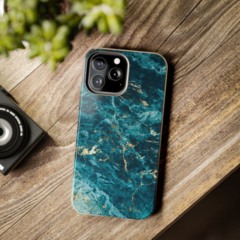 Liquid Blue marble - iPhone Tough Cases - phone cases