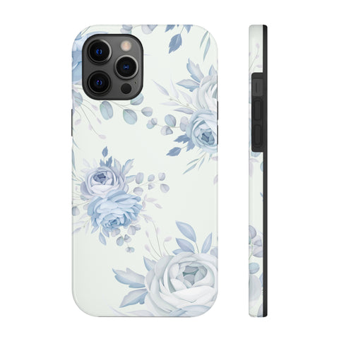 Classic Blue Floral - iPhone Tough Cases iPhone 12 Pro Max - phone cases