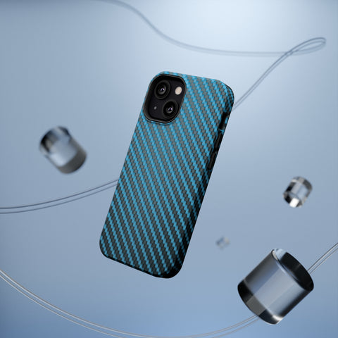 Blue carbon fiber - MagSafe Cases - phone cases