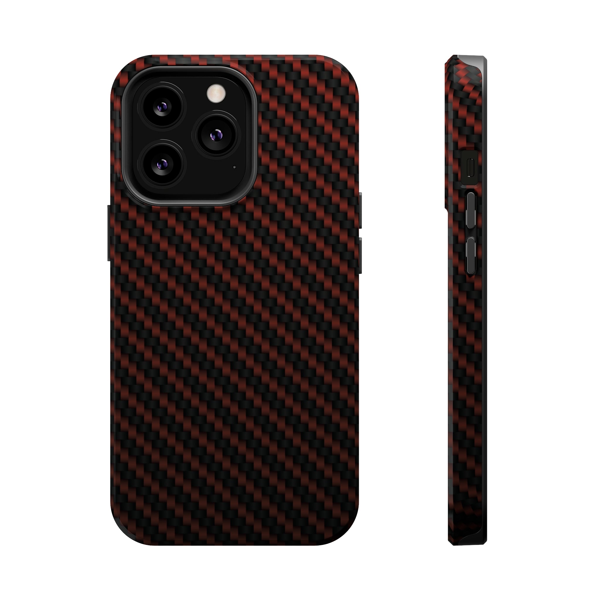 Red carbon fiber - MagSafe Cases iPhone 13 Pro Glossy - phone cases