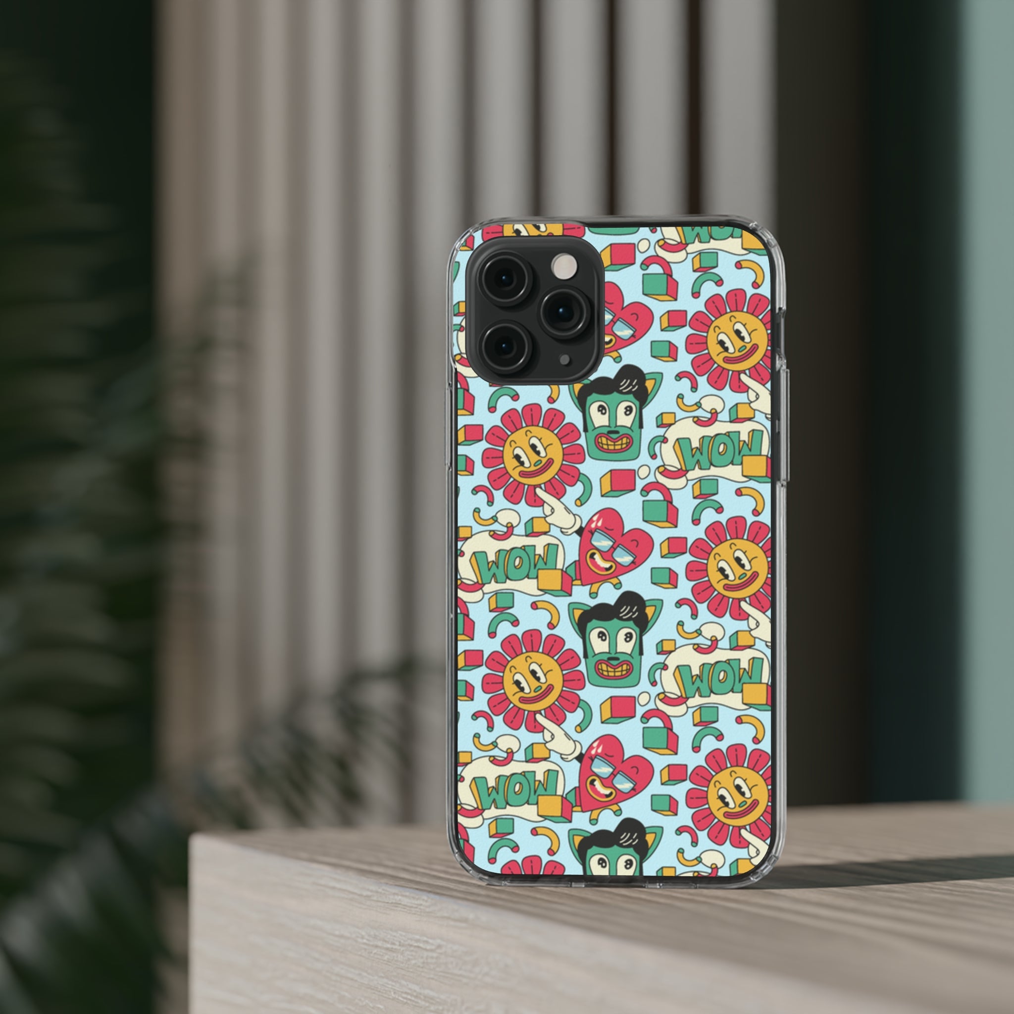 Funny Sunflower Heart - iPhone Clear Cases - phone cases