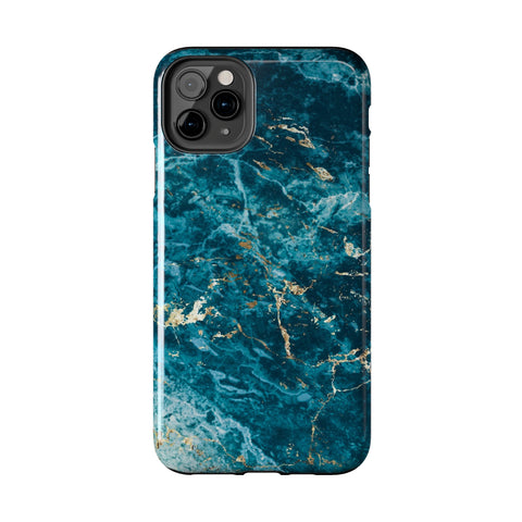 Liquid Blue marble - iPhone Tough Cases - phone cases