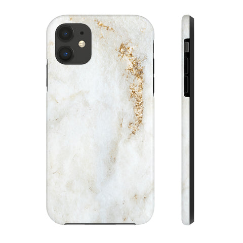 White Golden Marble - iPhone Tough Cases iPhone 11 - phone cases