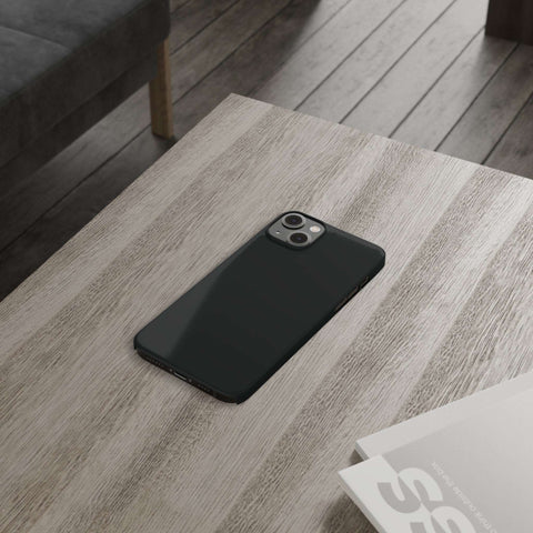 Coal Black - iPhone Slim Cases - phone cases