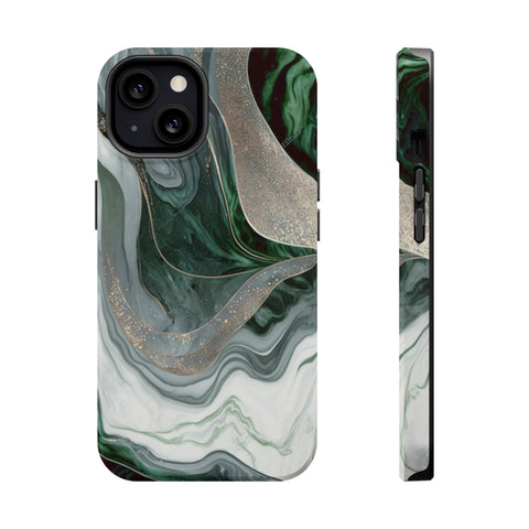 Green Marble - MagSafe Cases iPhone 13 Matte - phone cases