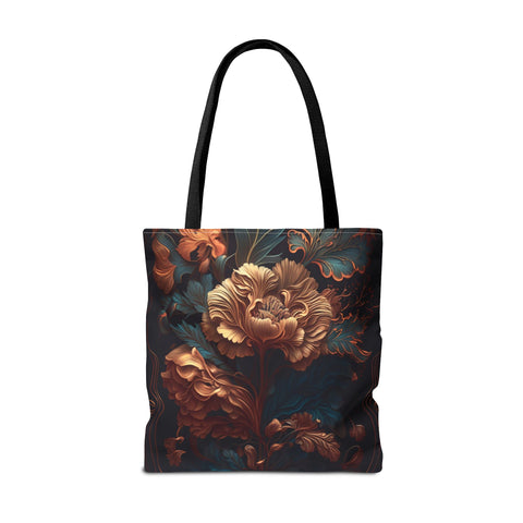 Tote Bag | Dark Floral Design