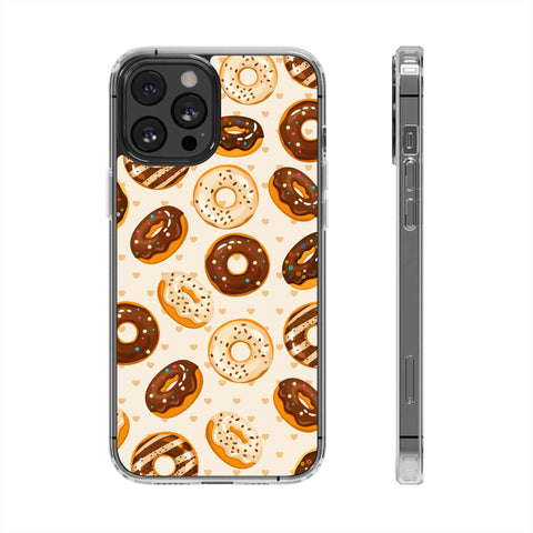 Chocolate Donuts - iPhone Clear Cases iPhone 12 Pro Max Without gift packaging - phone cases