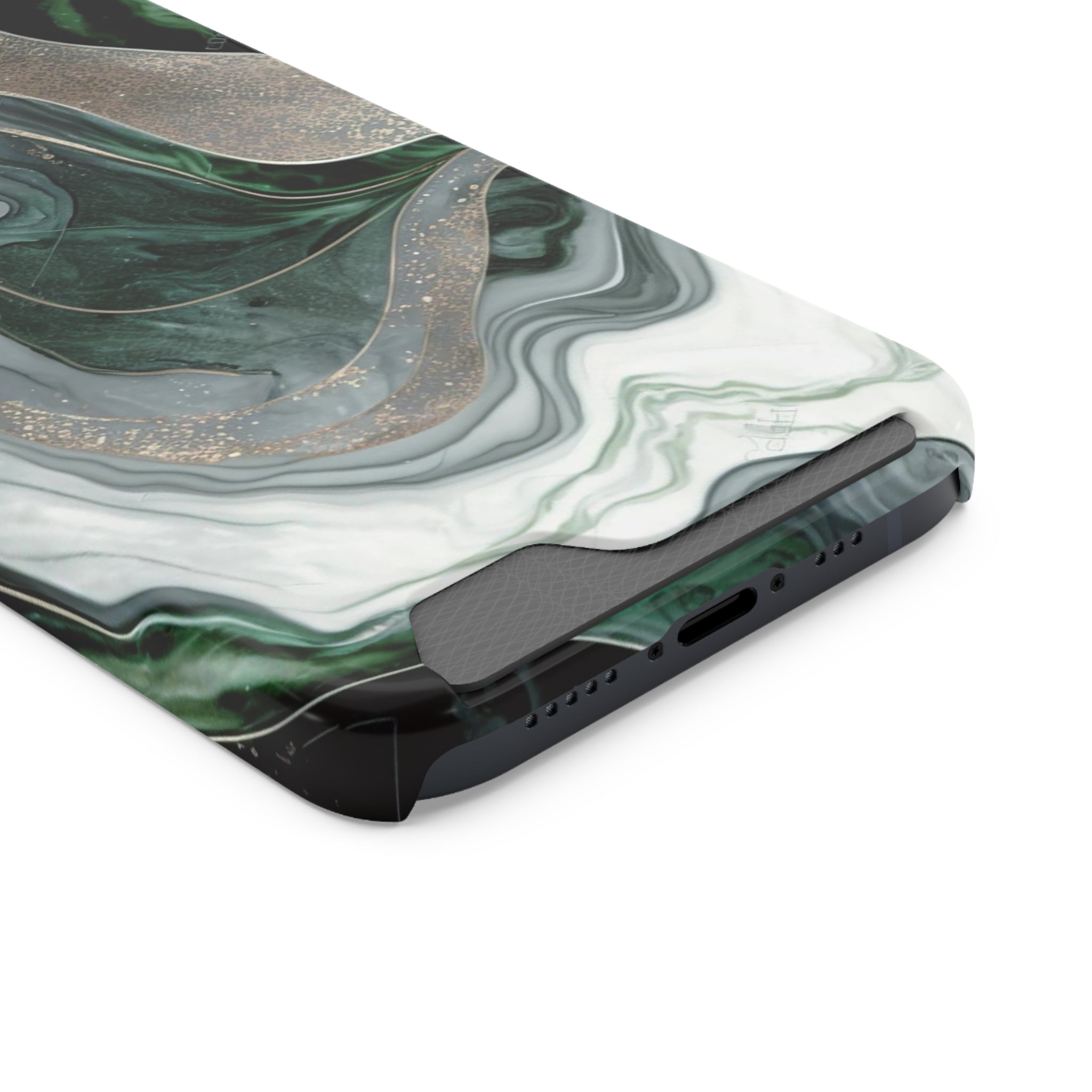 Green Marble - Card Holder Cases - phone cases