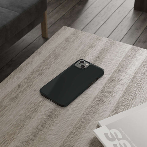 Coal Black - iPhone Slim Cases - phone cases