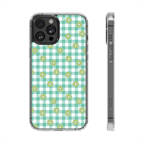 Checkerboard Flower - iPhone Clear Cases iPhone 12 Pro Max Without gift packaging - phone cases