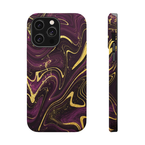 Golden liquid marble - MagSafe Cases iPhone 14 Pro Max Matte - phone cases