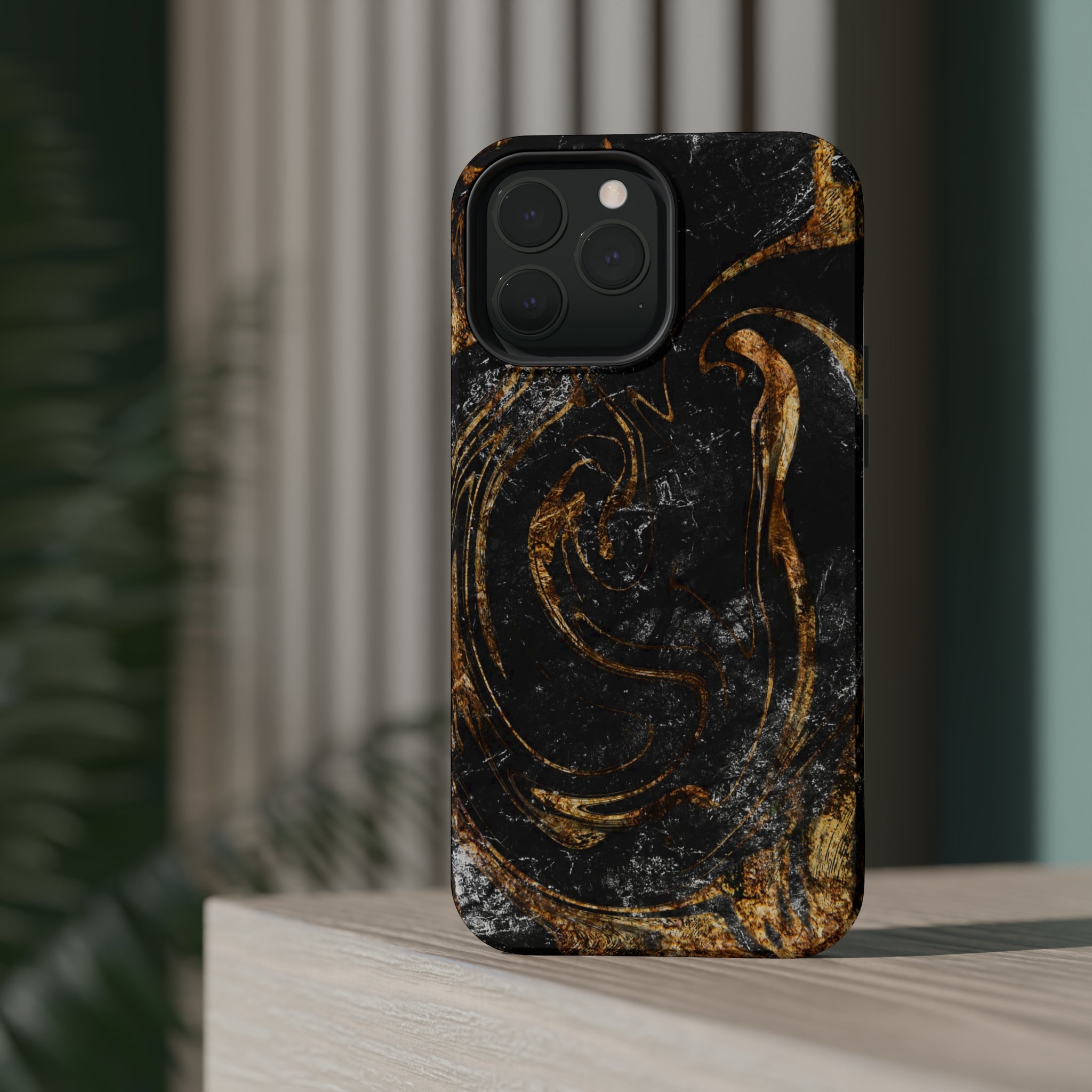 Golden Liquid Marble - MagSafe Cases - phone cases