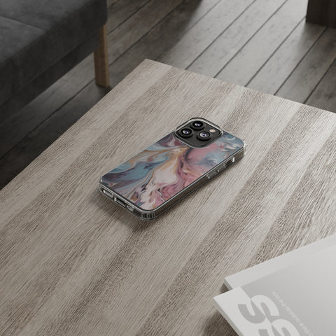 Liquid colored marble - iPhone Clear Cases - phone cases