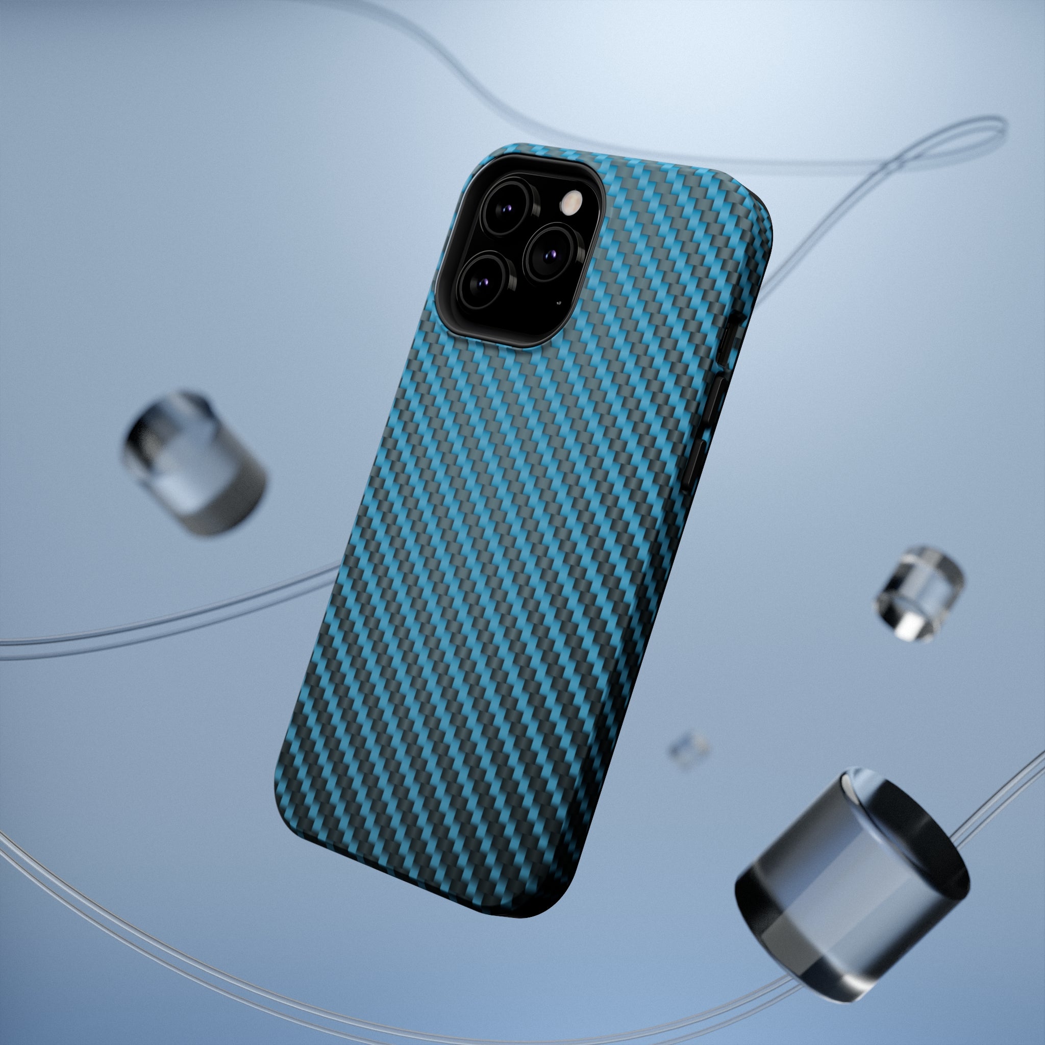 Blue carbon fiber - MagSafe Cases - phone cases