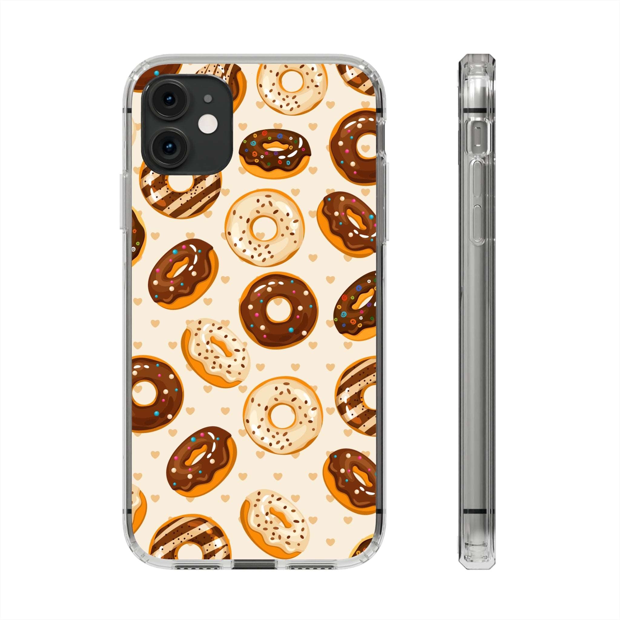 Chocolate Donuts - iPhone Clear Cases iPhone 11 Without gift packaging - phone cases