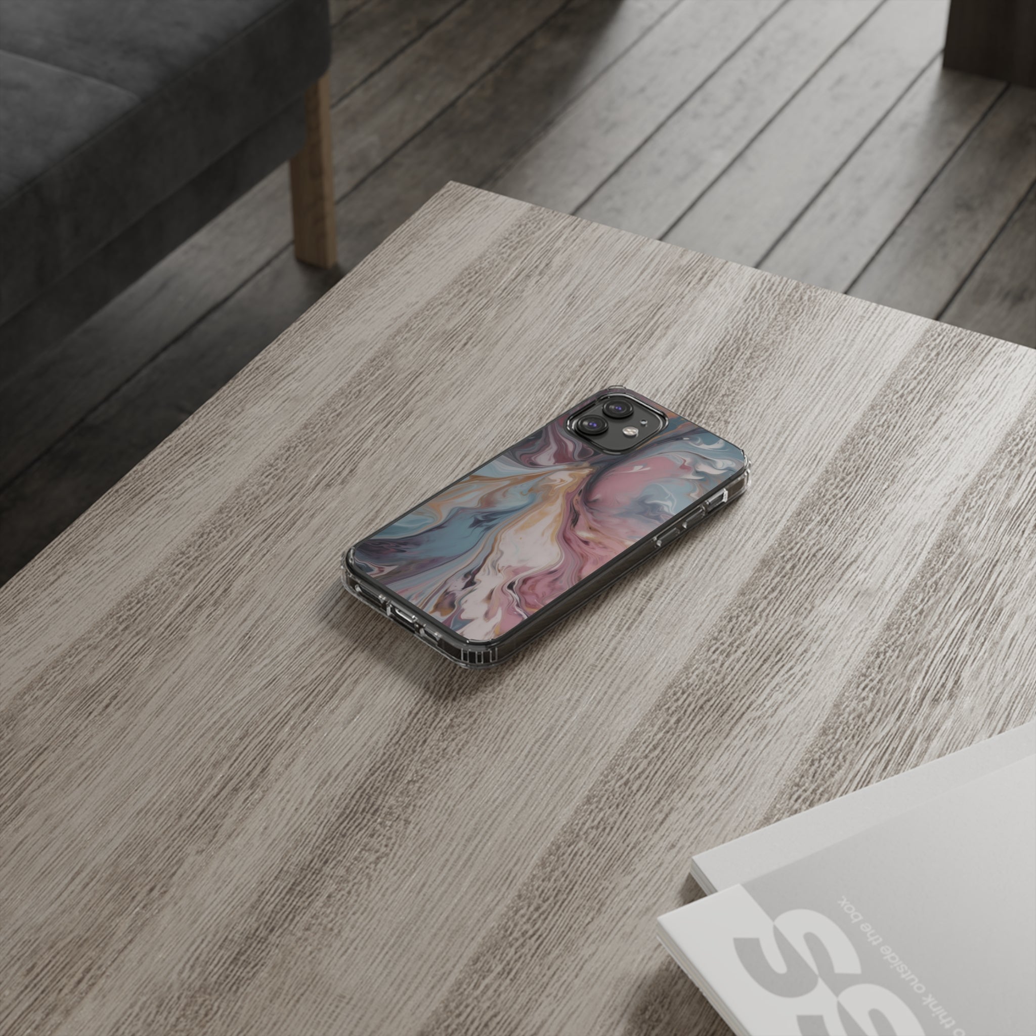 Liquid colored marble - iPhone Clear Cases - phone cases