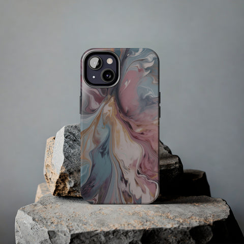 Liquid colored marble - iPhone Tough Cases - phone cases