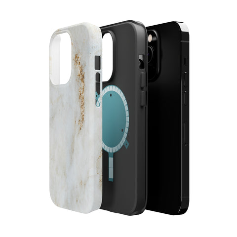 White Golden Marble - MagSafe Cases - phone cases