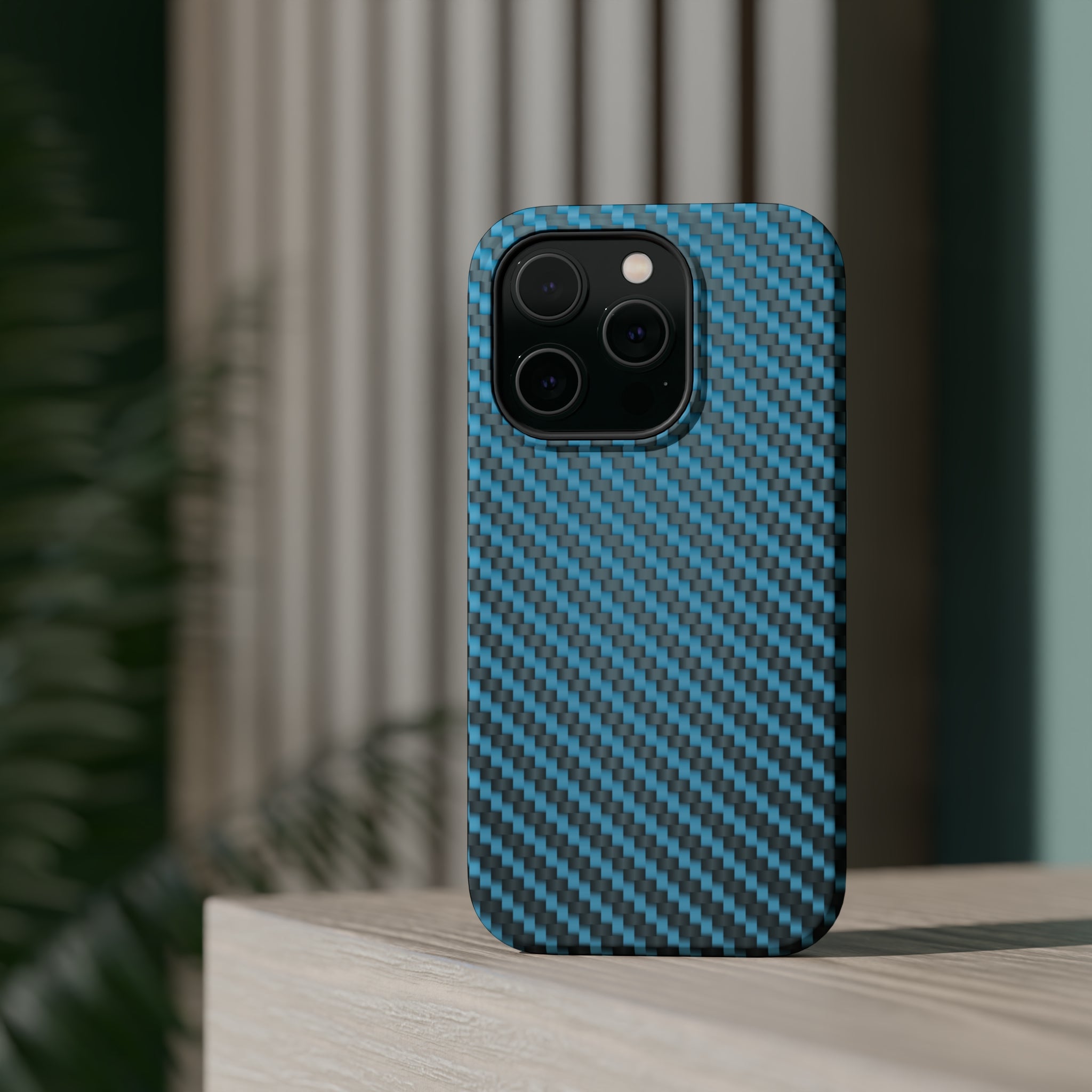 Blue carbon fiber - MagSafe Cases - phone cases