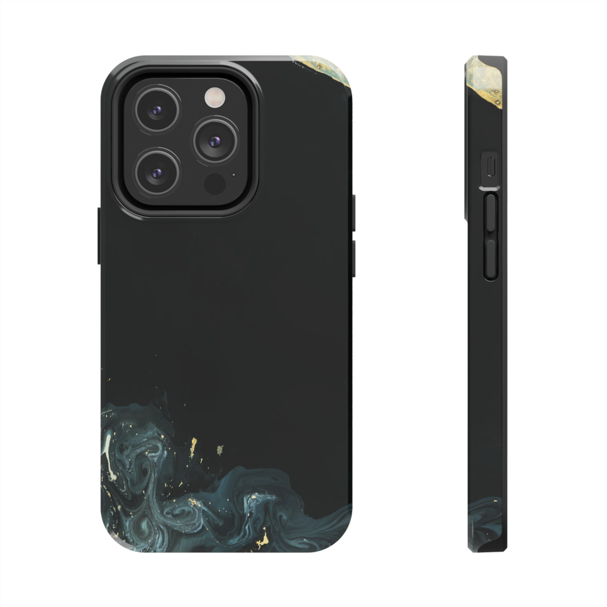 Golden liquid oil - iPhone Tough Cases iPhone 14 Pro - phone cases