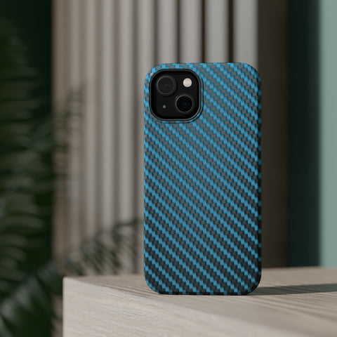 Blue carbon fiber - MagSafe Cases - phone cases