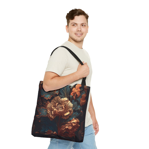 Tote Bag | Dark Floral Design