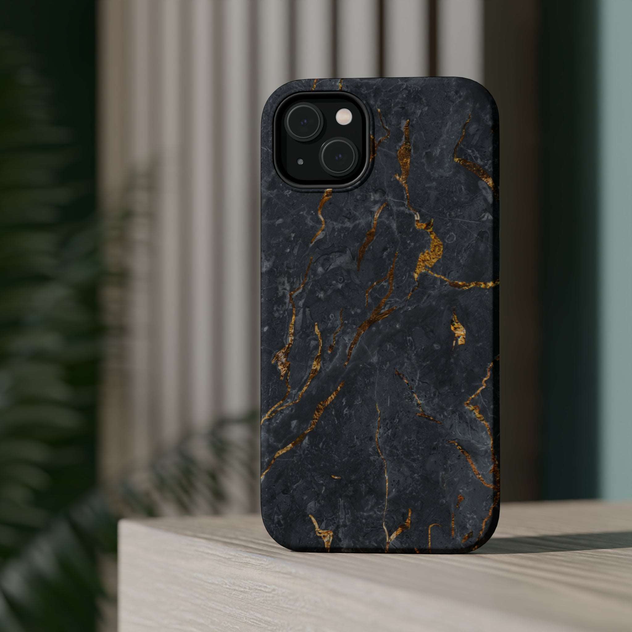 Black Golden Marble - MagSafe Cases - phone cases