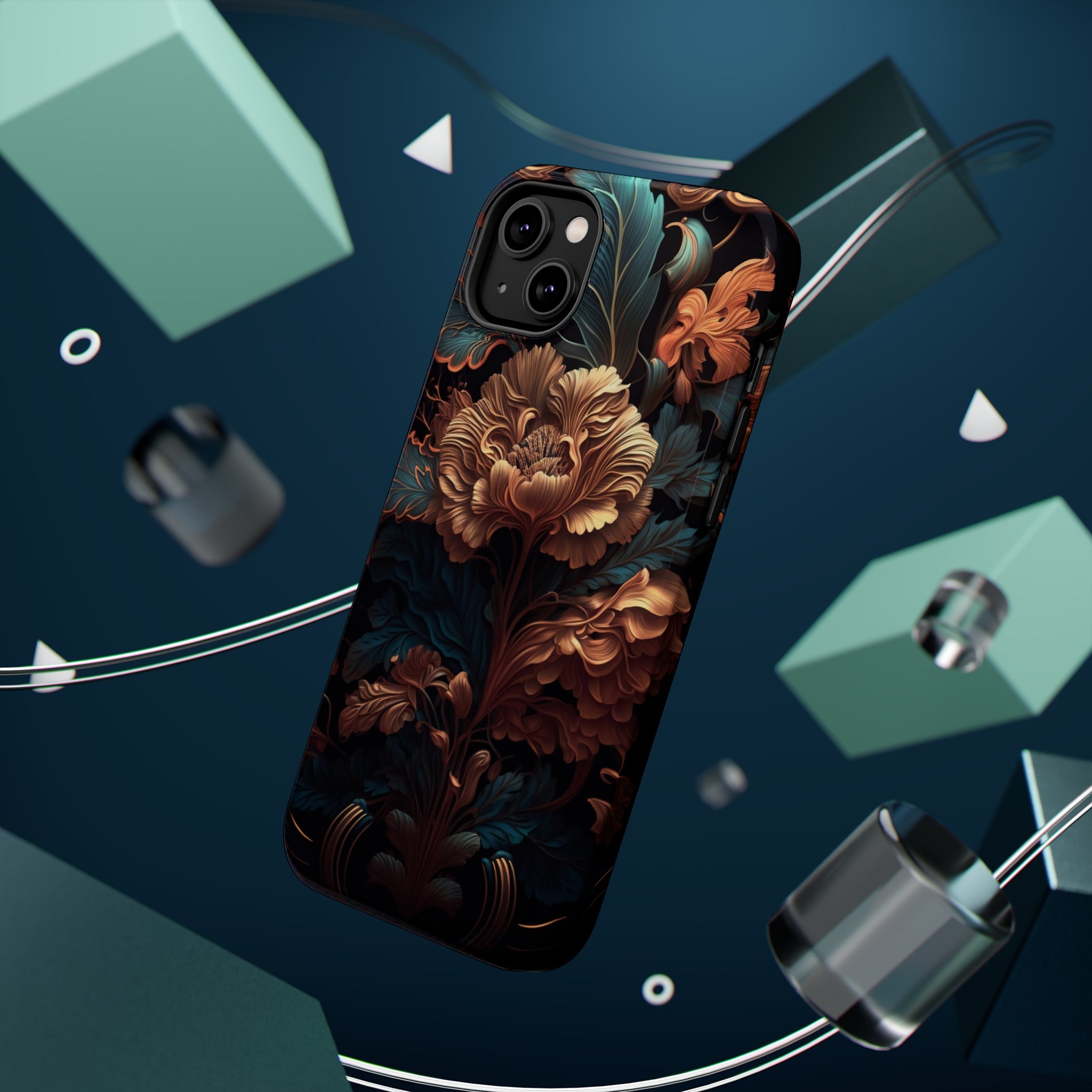 Dark floral - MagSafe Cases - phone cases