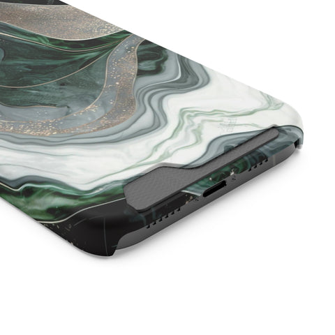 Green Marble - Card Holder Cases - phone cases