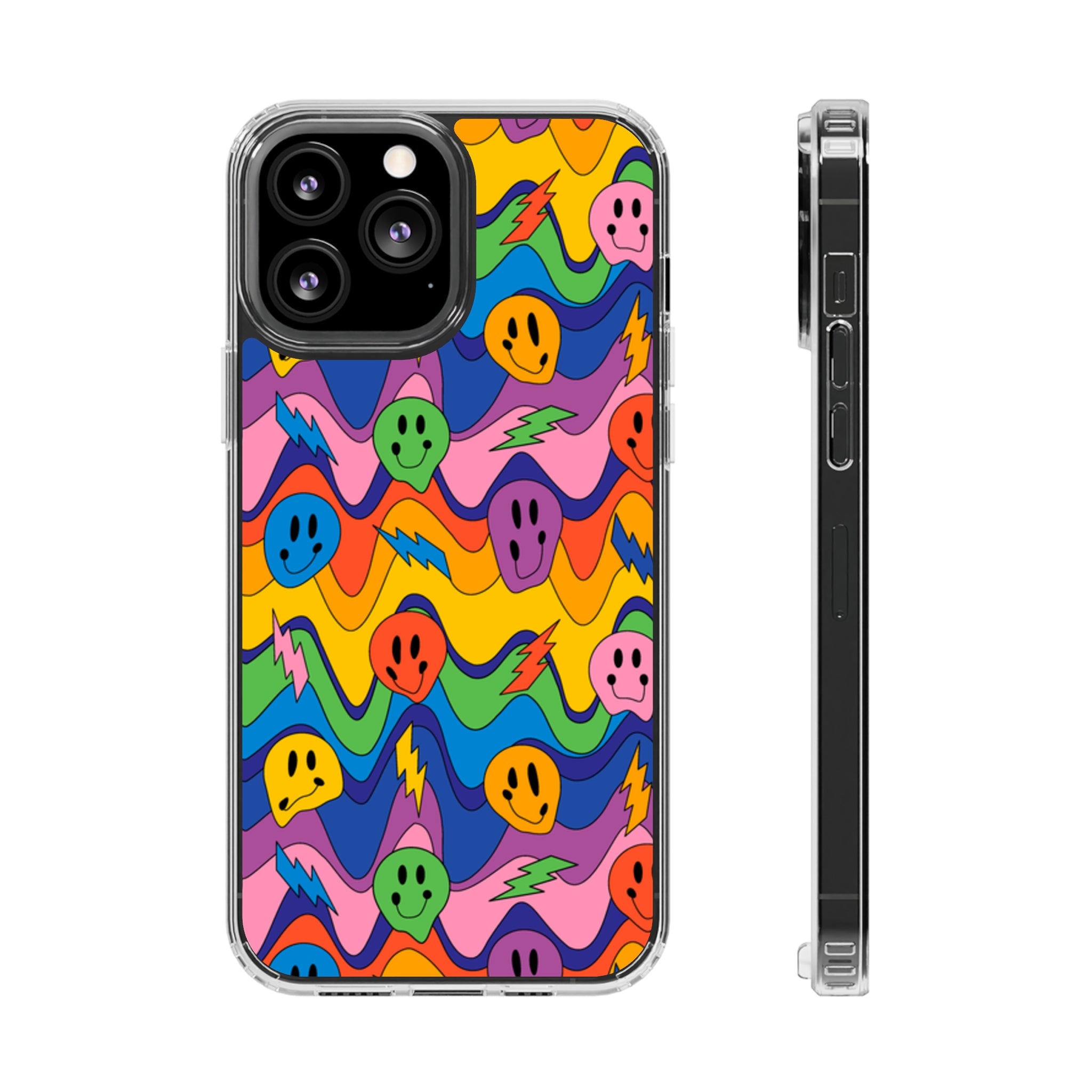 Groovy Smiley - iPhone Clear Cases iPhone 13 Pro Max Without gift packaging - phone cases