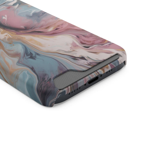 Liquid colored marble - Card Holder Cases - phone cases