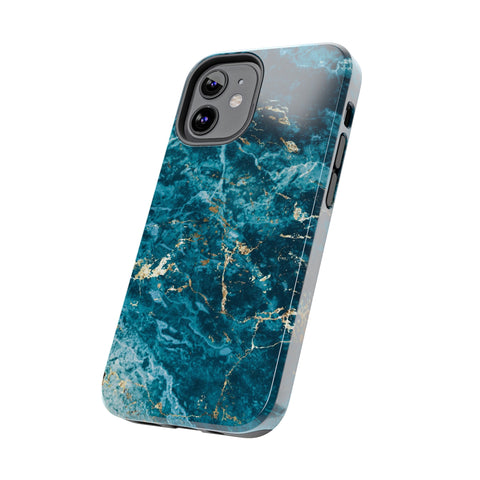 Liquid Blue marble - iPhone Tough Cases - phone cases