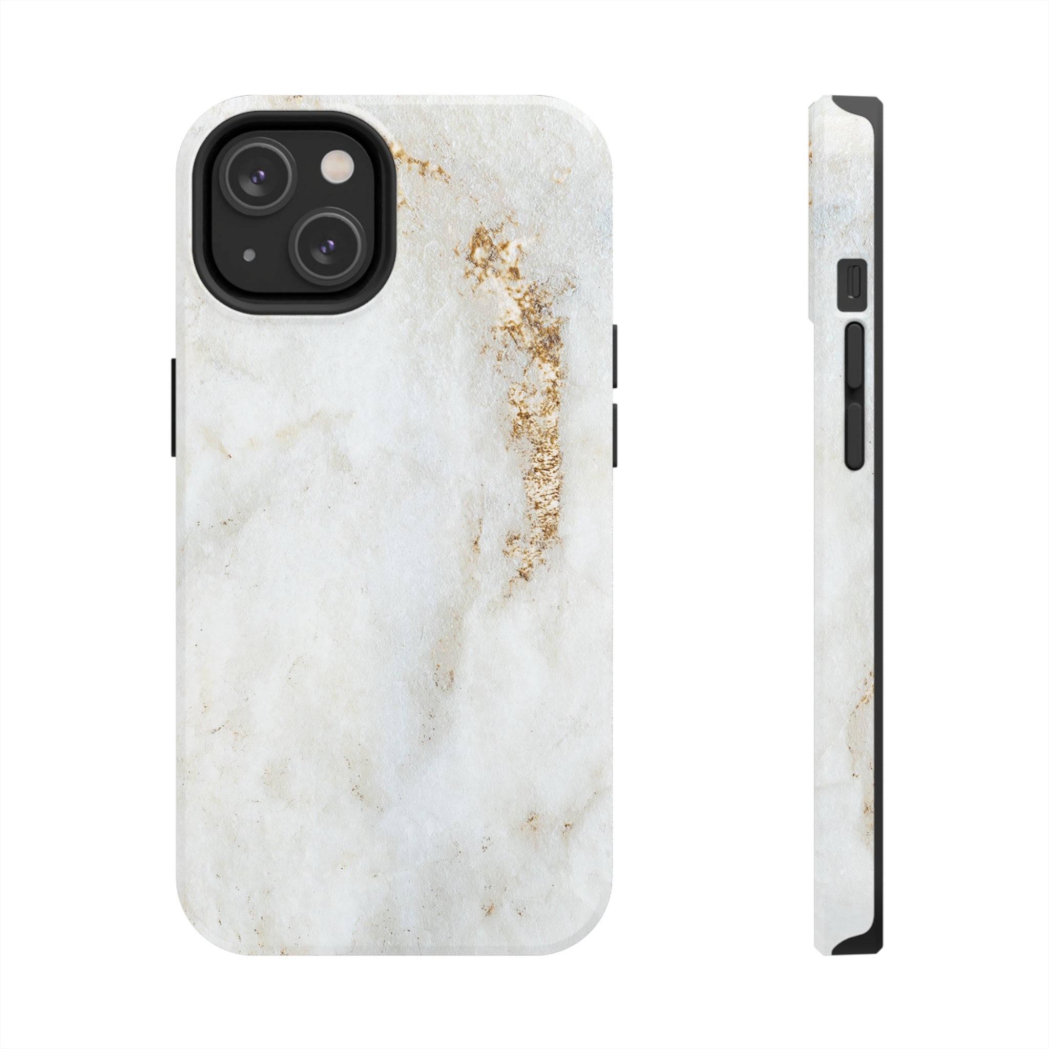 White Golden Marble - iPhone Tough Cases iPhone 14 - phone cases