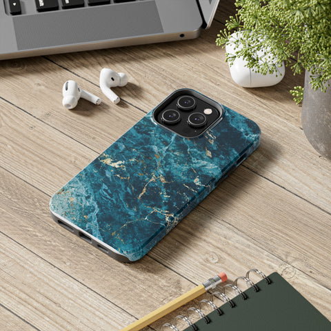 Liquid Blue marble - iPhone Tough Cases - phone cases