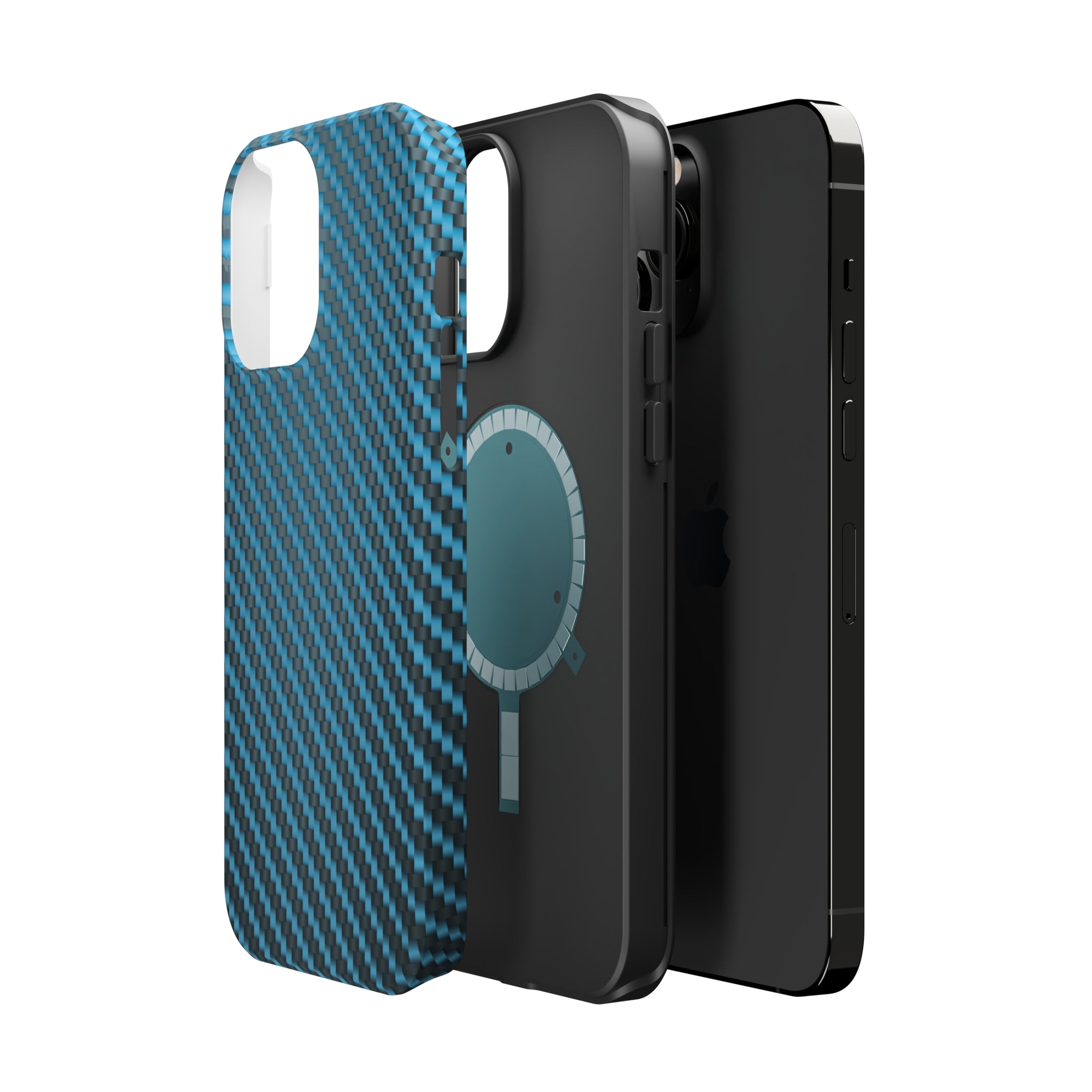 Blue carbon fiber - MagSafe Cases - phone cases