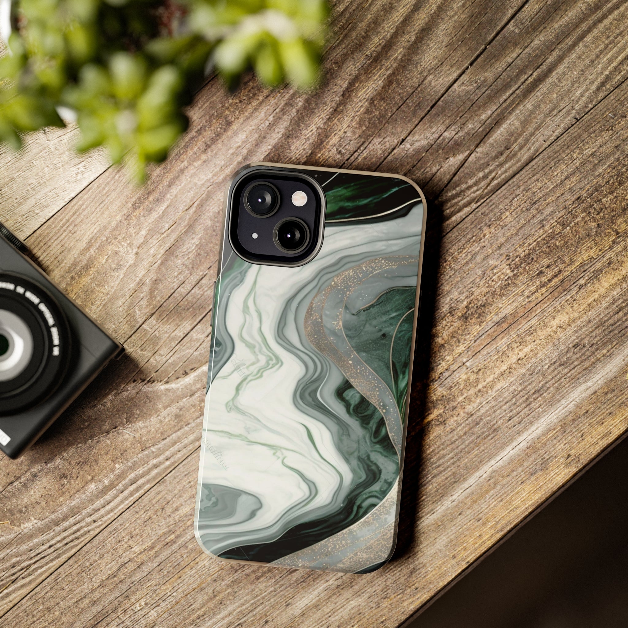 Green Marble - iPhone Tough Cases - phone cases