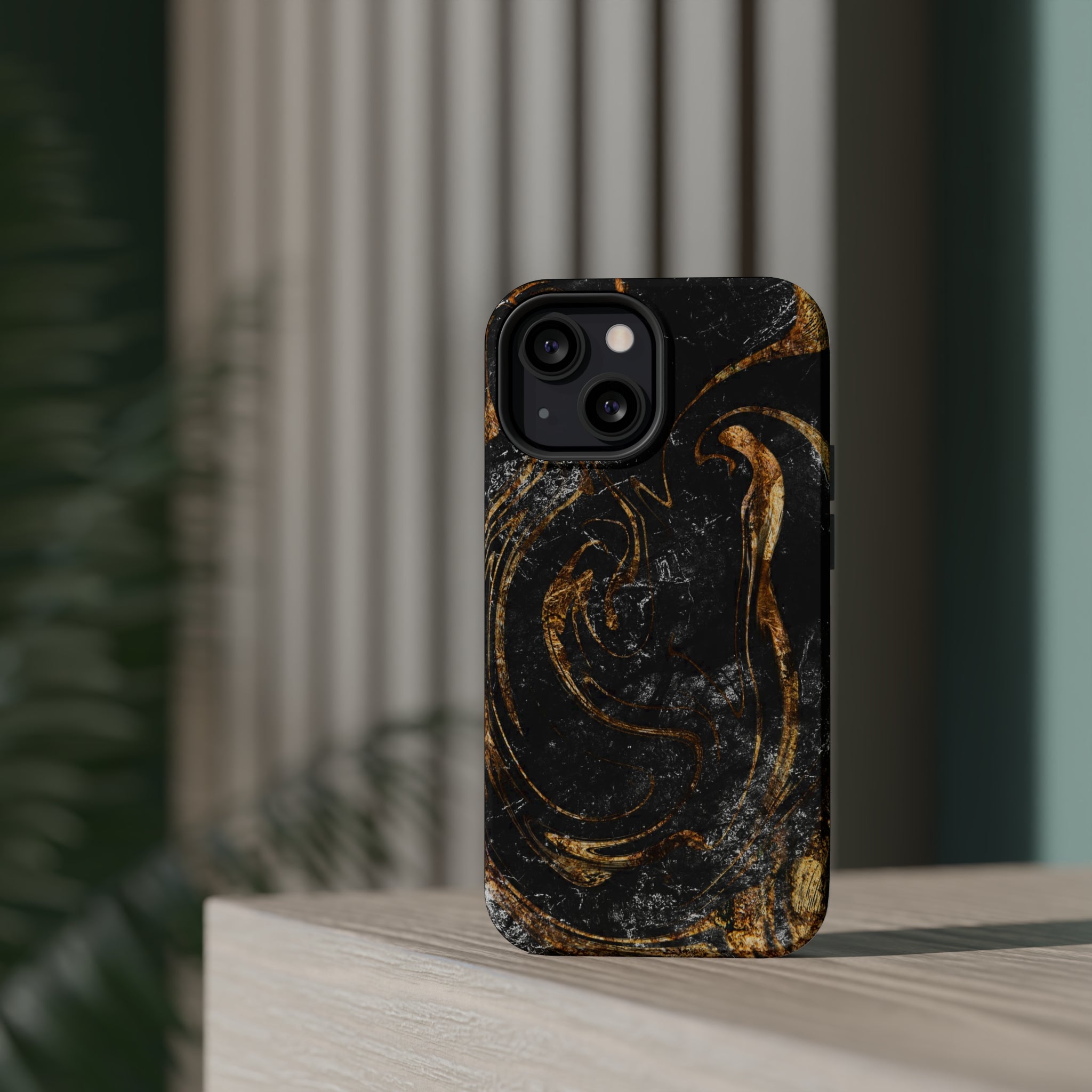 Golden Liquid Marble - MagSafe Cases - phone cases