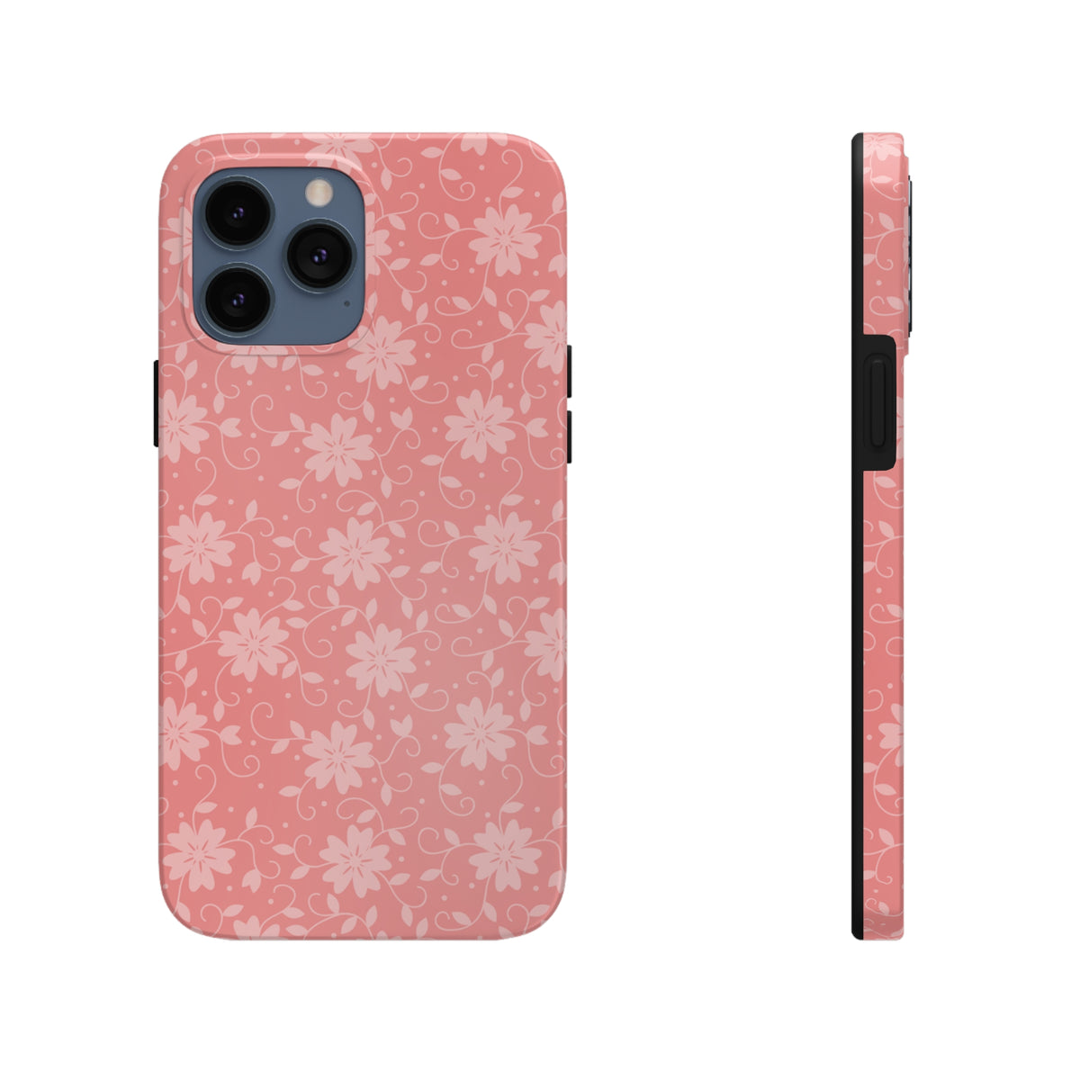 Pink Floral - iPhone Tough Cases iPhone 13 Pro Max - phone cases